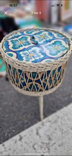 Ancien panier à laines, Osier, Rond, Enlèvement, Panier