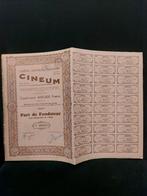 Vintage aandeel Belgisch cinema magazine "Cineum", 1935, Antiek en Kunst, Ophalen of Verzenden