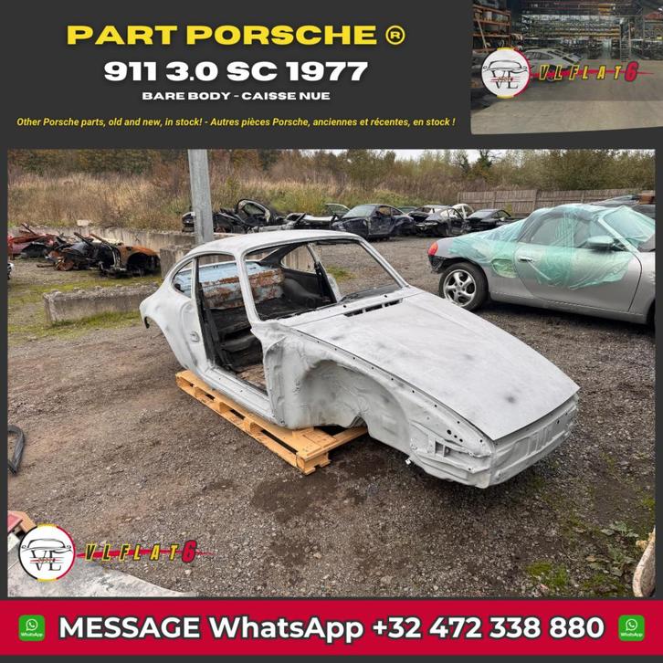 Porsche 911 3.0 SC carrosserie (1978), Auto-onderdelen, Overige Auto-onderdelen, Oldtimer onderdelen, Porsche, Gebruikt, Ophalen