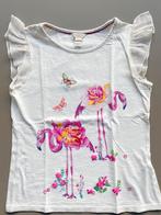 T-shirt en forme de flamant rose de la mousson 146-152, Comme neuf, Fille, Monsoon, Chemise ou À manches longues