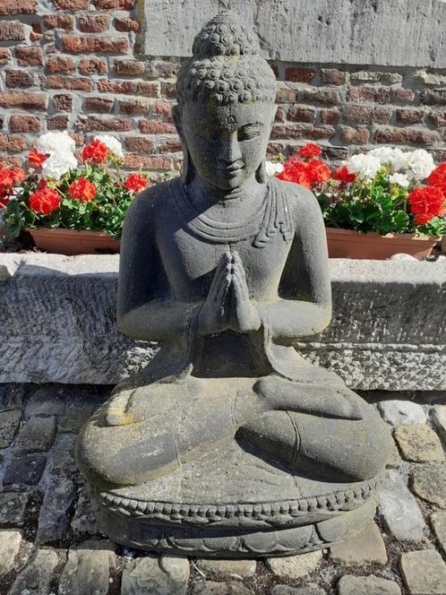 GROTE GEPATINEERDE STENEN BOEDDHA, Tuin en Terras, Tuinbeelden, Nieuw, Boeddhabeeld, Steen, Ophalen