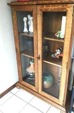 Vintage Vitrinekast, Huis en Inrichting, Kasten | Vitrinekasten, Ophalen, Eikenhout, 100 tot 150 cm, Vintage