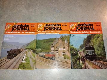 3 Revues Eisenbahn Journal Möseltal, Eifel, Schwarzwald, Envoi, Comme neuf, Livre, Revue ou Catalogue