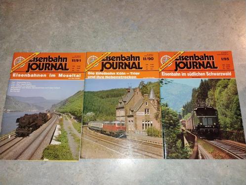 3 Eisenbahn-dagboeken Journal Möseltal, Eifel, Schwarzwald, Hobby en Vrije tijd, Modeltreinen | H0, Zo goed als nieuw, Boek, Tijdschrift of Catalogus