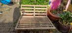 Tuinbankje in teak hout., Tuin en Terras, Tuinbanken, Ophalen, Gebruikt, Hout