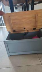 Te koop kinderbankje met opbergvak, Enlèvement ou Envoi, Comme neuf, Autres essences de bois