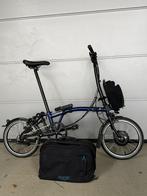 Brompton H6R blauwe elektrische hangslot  6 versnellingen, Ophalen, Brompton, 14 tot 16 inch, Versnellingen