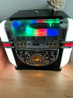 Jukebox bijna nieuw. Radio , CD speler met led verlichting., Comme neuf, Enlèvement ou Envoi