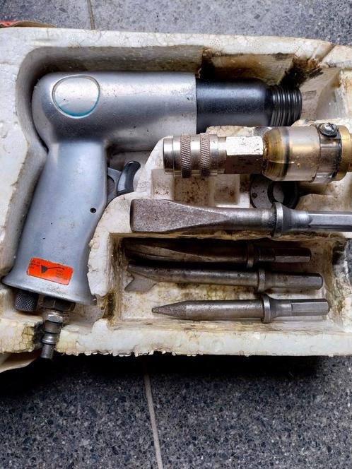 Pneumatische  kleine slaghamerset., Doe-het-zelf en Bouw, Gereedschap | Overige machines, Gebruikt, Ophalen
