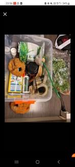 Doos met aquarium decoratie en toebehoren, Ophalen of Verzenden, Gebruikt