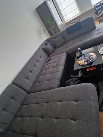 Grote zetel met slaapbank optie, Enlèvement, Comme neuf
