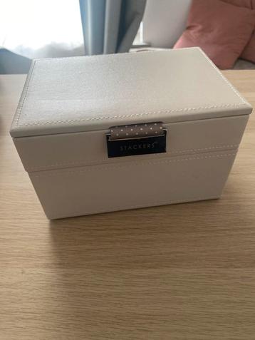 Stackers juwelen kistje 2-delig beige/ bruin, Enlèvement, Comme neuf