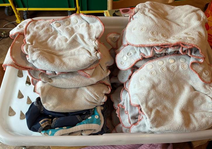 Herbuikbare luiers compleet pakket - Lulu bambou, Kinderen en Baby's, Overige Kinderen en Baby's, Gebruikt, Ophalen