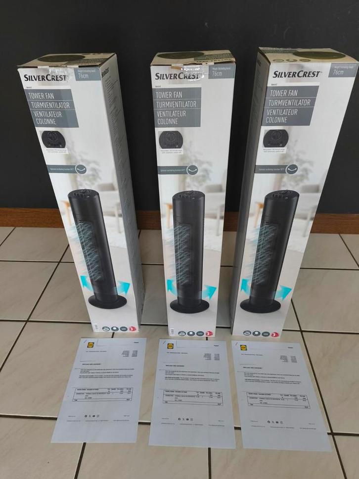 Ventilateur tour NEUF sous garantie, jamais utilisé., Electroménager, Ventilateurs, Neuf, Ventilateur tour, Enlèvement