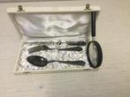 Geschenk Bestek. Tilquin. Antwerpen (zilver), Antiek en Kunst, Ophalen