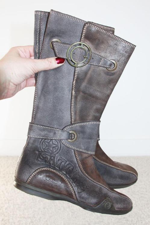 Prachtige Leren Gattino Laarzen - s28 (Maat 38) € 55,-, Kleding | Dames, Schoenen, Zo goed als nieuw, Hoge laarzen, Overige kleuren