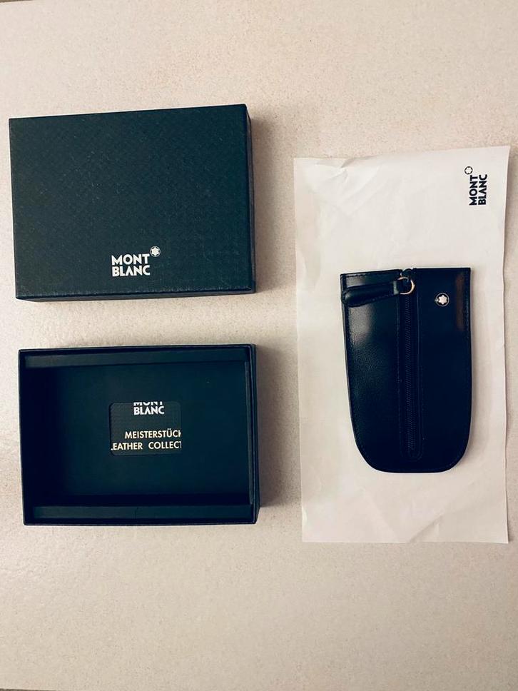 Montblanc zwart leren sleutelhanger hoesje, Handtassen en Accessoires, Overige Accessoires, Nieuw, Ophalen of Verzenden