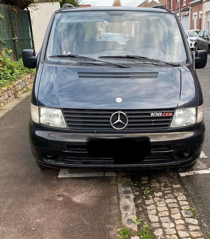 Mercedes vito 108 CDI 3 seats uit 1999 rijdt niet meer, Auto diversen, Ongevalwagen, Ophalen