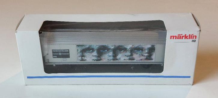 SNCB/NMBS MARKLIN WAGON KERSTACTIE2000OSTENDE-KORTRIJK*HO*AC, Hobby & Loisirs créatifs, Trains miniatures | HO, Comme neuf, Wagon