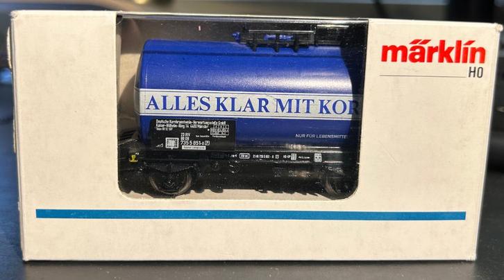 2924. DB H0 Märklin tankwagen., Hobby en Vrije tijd, Modeltreinen | H0, Nieuw, Wagon, Märklin, Ophalen of Verzenden