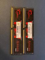16GB (8Gx2) DDR4 - G.Skill Aegis F4-2400C15D-16GIS, Computers en Software, RAM geheugen, DDR4, Ophalen of Verzenden, Zo goed als nieuw