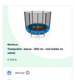 Trampoline met valnet, Ophalen, Zo goed als nieuw