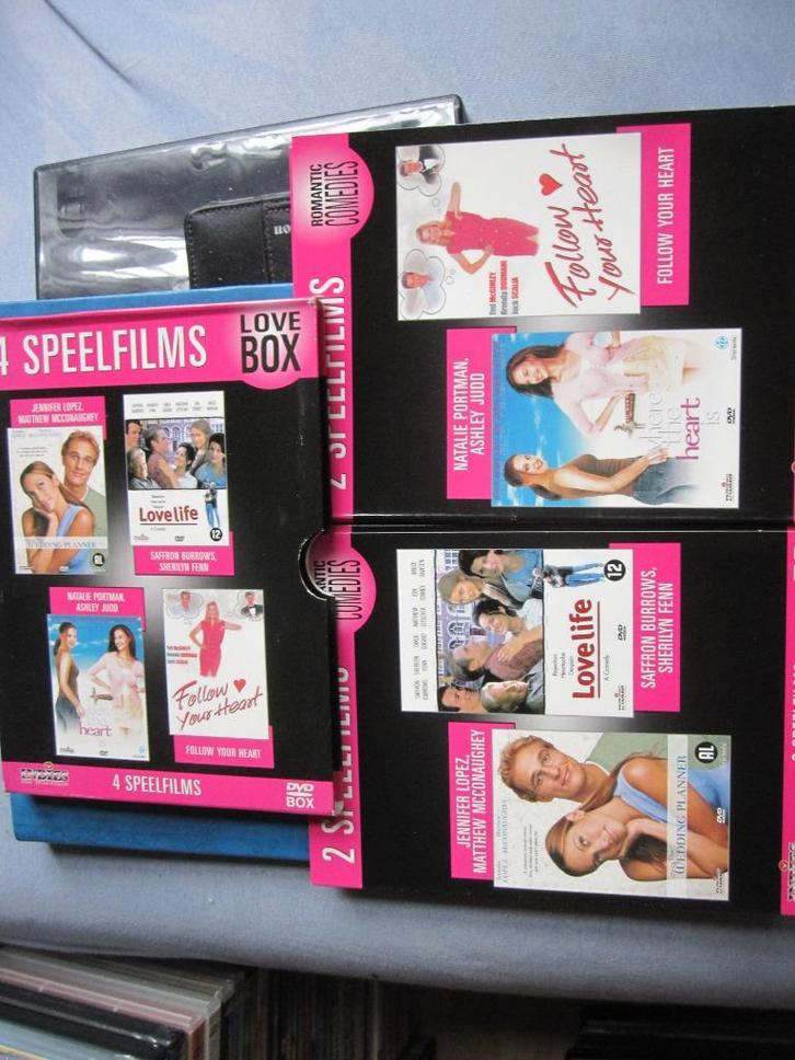 love box 1 (4 films op 2 disc), Cd's en Dvd's, Dvd's | Komedie, Zo goed als nieuw, Romantische komedie, Boxset, Vanaf 12 jaar