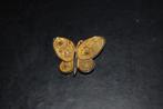 Broche vlinder, Ophalen of Verzenden, Gebruikt, Goud, Overige materialen