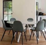 Ronde tafel 1m80, Ophalen, 150 tot 200 cm, Rond, Zo goed als nieuw