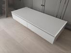 kaptafel of wandtafel met zwart stalen onderstel 120 cm, Ophalen, Gebruikt