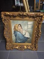 Schilderij Madonna met kind in monumentale lijst, Ophalen