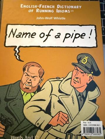 Naam van een pijp, Frans-Engels, Chiflet, NIEUW beschikbaar voor biedingen