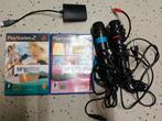 2x singstar games en 2 microfoons (PS2), Ophalen, Gebruikt