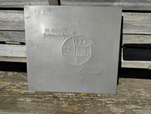 Delacre vintage metalen koekjesdoos Vilvoorde Nieppe France, Verzamelen, Blikken, Gebruikt, Ophalen of Verzenden