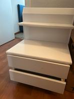 Slaapkamer kastjes 2 x witte uitvoering., Ophalen, Zo goed als nieuw