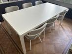 Eettafel en 6 stoelen te koop, Huis en Inrichting, Ophalen, Gebruikt, 4 tot 6 stoelen