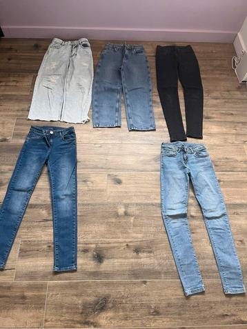 4 x jeans Fish & Chips 1 x Zara meisjes maat 146 beschikbaar voor biedingen