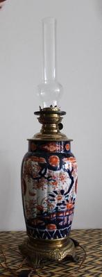 Japanse olielamp in Imari-porselein Shōwa Tijdperk, Antiek en Kunst, Ophalen of Verzenden