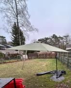 Parasol met voet en beschermhoes, Tuin en Terras, Ophalen, Gebruikt