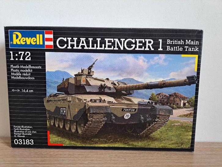 Revell 03183 - Challenger 1 (1/72) Sealed, Hobby en Vrije tijd, Modelbouw | Auto's en Voertuigen, Nieuw, Tank, 1:50 of kleiner