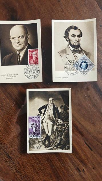 Drie originele vintage postkaarten beschikbaar voor biedingen