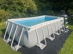 Zwembad 4x2m Intex met filter en ladder, 1m20 diep, Comme neuf, Rectangulaire, 200 à 400 cm, 200 à 300 cm