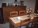 Table à manger rustique en chêne, Chêne, Rectangulaire, Rustiek, 50 à 100 cm