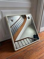 Vintage kunststof spiegel met lampjes - Space age, Huis en Inrichting, Woonaccessoires | Spiegels, Ophalen, Zo goed als nieuw