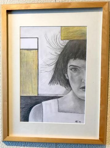 potloodtekening " Gill " beschikbaar voor biedingen