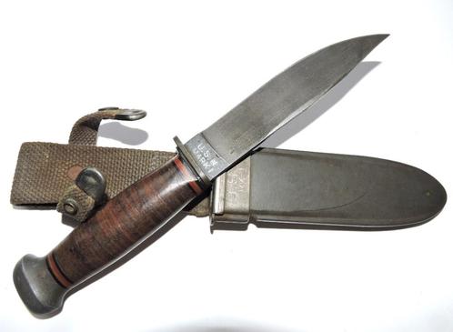 1943 US RH PAL 35 gevechtsmes, Verzamelen, Militaria | Tweede Wereldoorlog, Marine, Verzenden