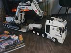 Truck met dieplader en graafmachine geen lego, Ophalen, Zo goed als nieuw, Complete set, Lego