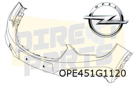 Opel Crosslander X voorbumper bovendeel   (bij UD5 parkeerhu, Auto-onderdelen, Carrosserie, Bumper, Opel, Voor, Nieuw, Verzenden