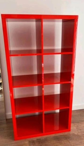 ️ Ikea Kallax Expedit 4x2 boekenkast hoogglans gelakt rood beschikbaar voor biedingen
