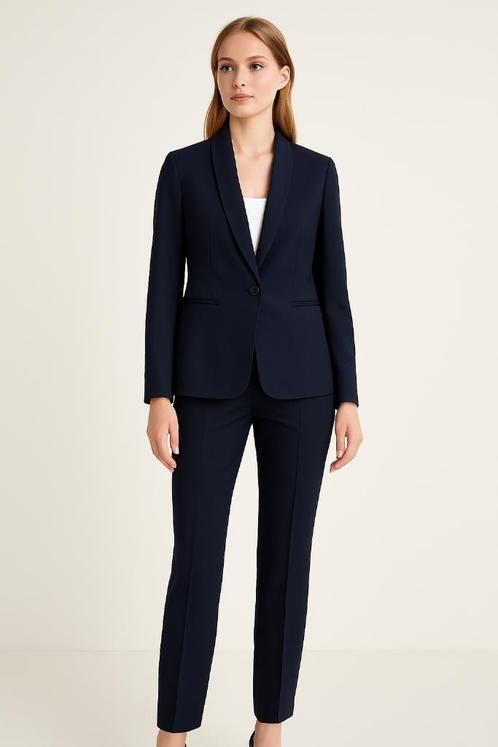 MARCY Paris damespak – marineblauw – maat 44 – NIEUW met lab, Kleding | Dames, Dames-kledingpakketten, Nieuw, Maat 42/44 (L), Ophalen of Verzenden